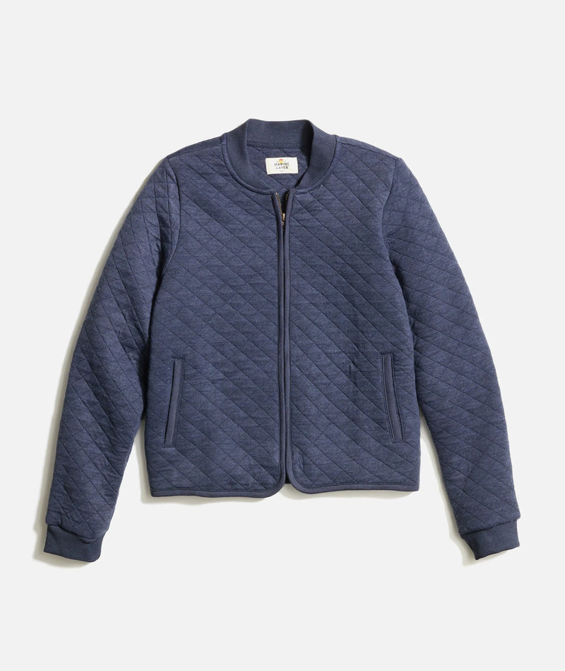 Marine Layer Quilted Corbet Bomber Jacket