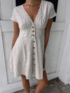 Camila Mini Dress Cream and Navy Stripe