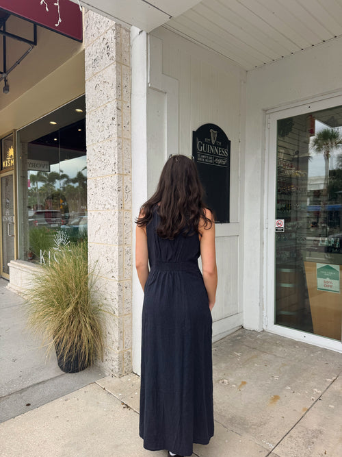 Marine Layer Camila Maxi Dress India Ink