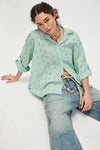 We The Free Mae Washed Eyelet Shirt