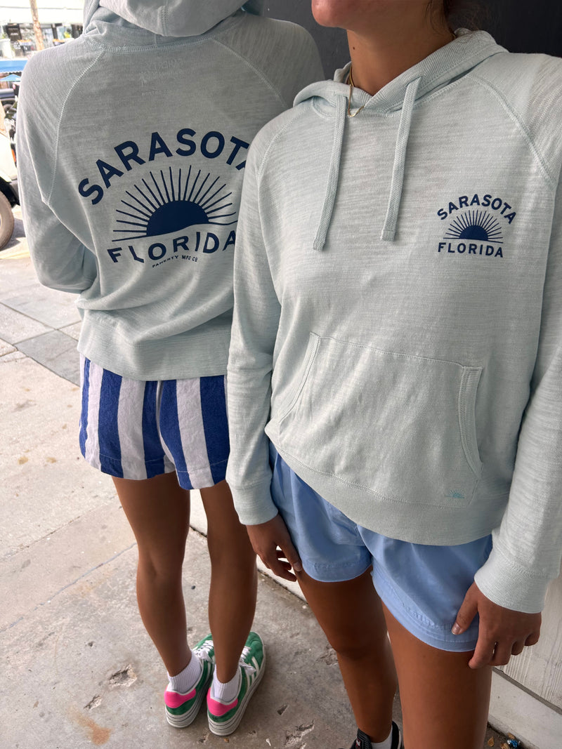 Faherty Sunwashed Sarasota Slub Hoodie Sky