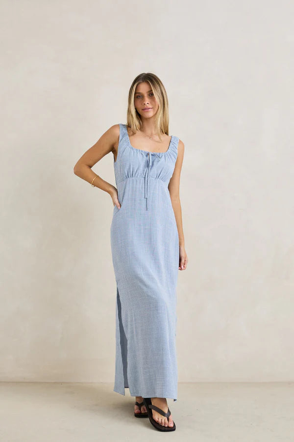 Rhythm Del Rio Maxi Blue Check – Salty Stitch