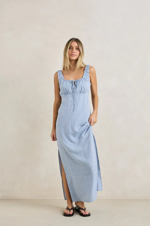 Rhythm Del Rio Maxi Blue Check – Salty Stitch