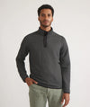 Marine Layer Men's Reversible Corbet Pullover in Charcoal/Mid Heather Grey