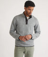 Marine Layer Men's Reversible Corbet Pullover in Charcoal/Mid Heather Grey