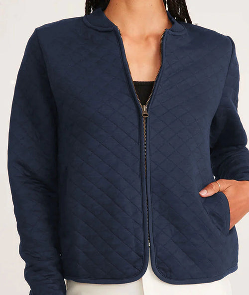 Marine Layer Quilted Corbet Bomber Jacket