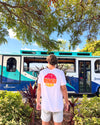 Marine Layer x SRQ Signature Crew Tee White