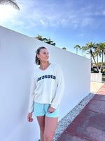 Town Pride Sarasota V-neck Sweater Cream