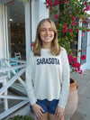 Town Pride Sarasota Sweater Natural with Anchor Graphic