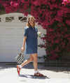 Marine Layer Liza Denim Mini Dress