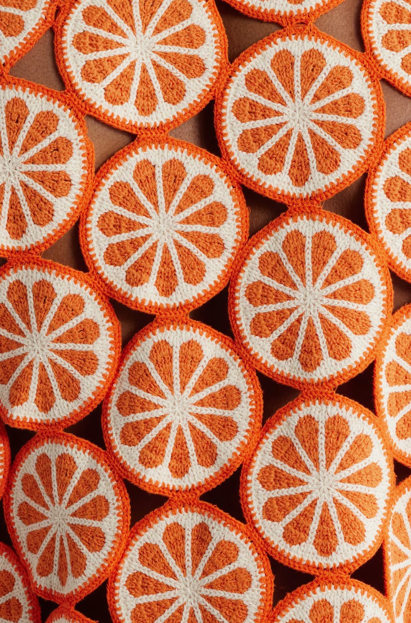 Mavrans Crochet Orange Top