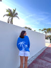 Town Pride Blue Sarasota Palm Sweater