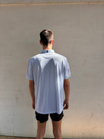 Mizzen+Main Versa Short Sleeve Polo White Island Time (Trim)