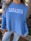 Town Pride Blue Sarasota Palm Sweater