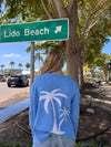 Town Pride Blue Sarasota Palm Sweater