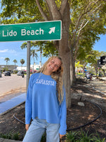 Town Pride Blue Sarasota Palm Sweater
