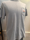 Faherty Sarasota Unwashed Pocket Tee Lakeshore Grey