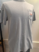 Faherty Sarasota Unwashed Pocket Tee Lakeshore Grey