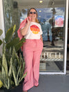 Marine Layer Seersucker Drawstring Wide Leg Pant