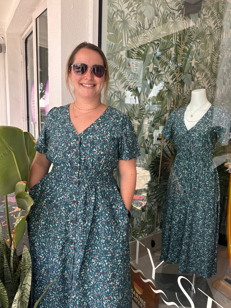 Marine Layer Annika Midi Dress