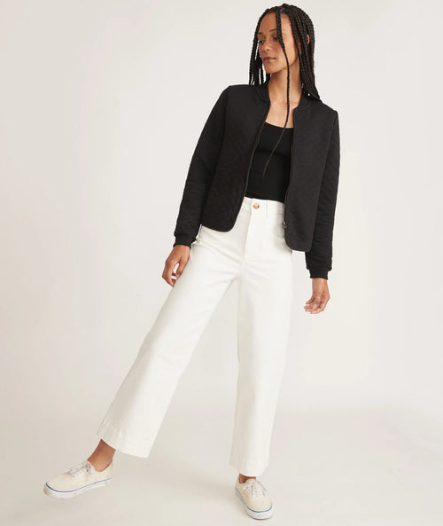 Marine Layer Quilted Corbet Bomber Jacket