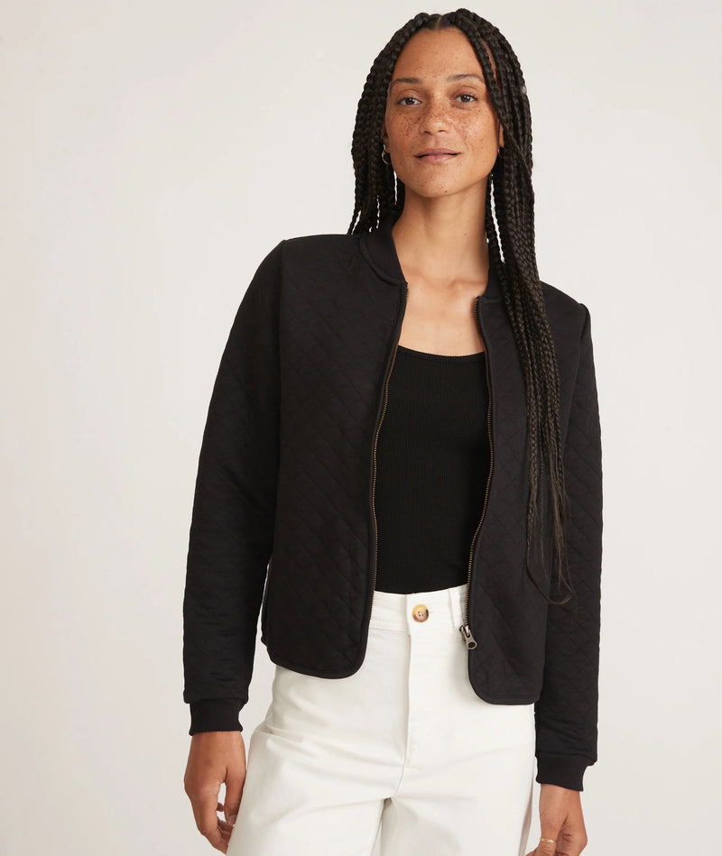Marine Layer Quilted Corbet Bomber Jacket