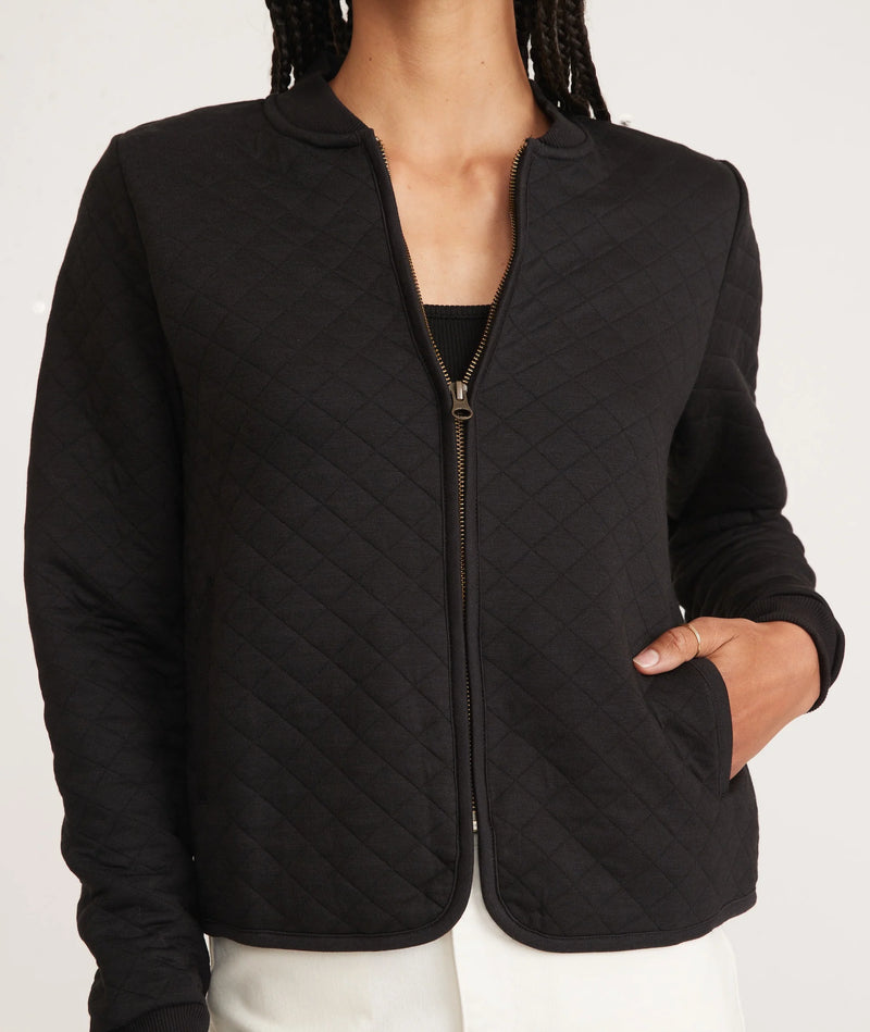 Marine Layer Quilted Corbet Bomber Jacket