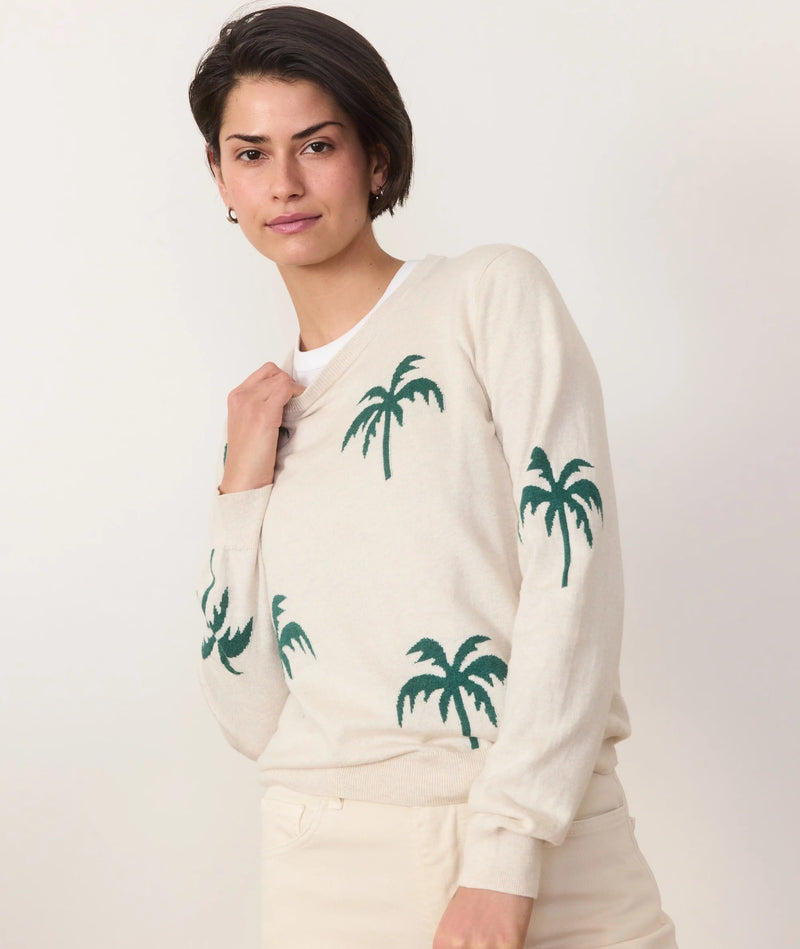 Marine Layer Icon Sweater - Sand Palms
