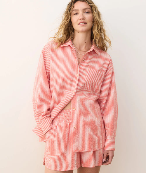 Marine Layer Gracey Oversized Seersucker Shirt