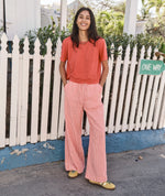 Marine Layer Seersucker Drawstring Wide Leg Pant