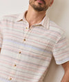Marine Layer Stretch Selvage Short Sleeve Shirt Baja Stripe