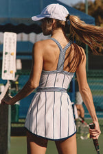 FP Movement Cool On The Court One Piece Pinstripe White Combo