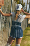 FP Movement Cool On The Court One Piece Pinstripe Navy Combo